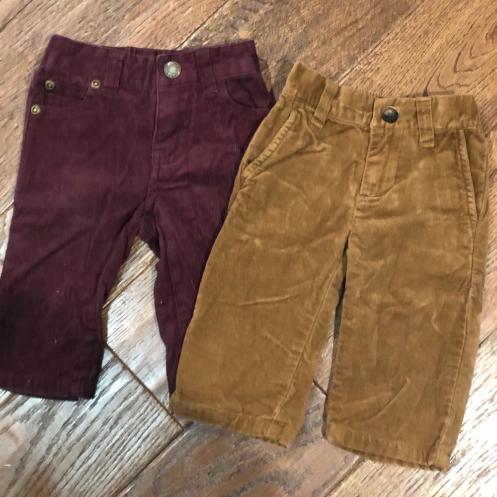 Set of 2 Janie and jack corduroy pants 3-6m